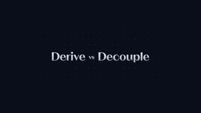 Deriving vs Decoupling: When NOT to be a Typescript Wizard